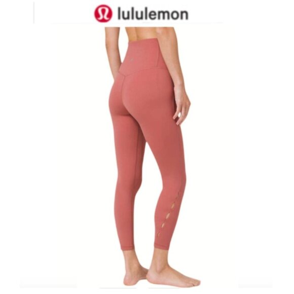 lululemon athletica Pants - Lululemon Unlimit High-Rise Tight 25" Leggings Keyhole Brier Rose Size 8